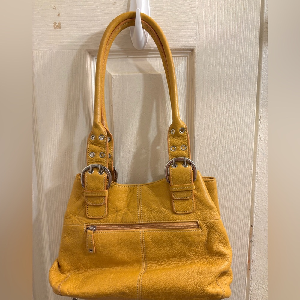 Tignanello NWOT Yellow Leather Tote Bag